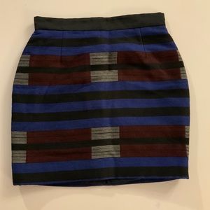 Blue Multi Color Proenza Schouler Skirt